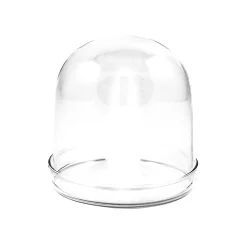 2 x Large Domed Glass Cloche, 11cm dia