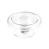 3 x 260ml Large Double-Walled Glass Bowl