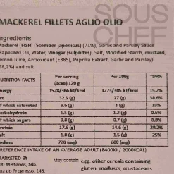 ABC+ Mackerel Fillets in Garlic Olive Oil, 120g