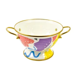 Abstract Enamel Colander, 22cm