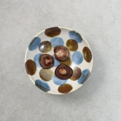 Amatsubu Shallow Bowl, Blue, 24.5cm dia