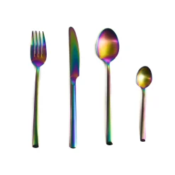Arco Matte Multicolour 4 Piece Place Setting Cutlery Set