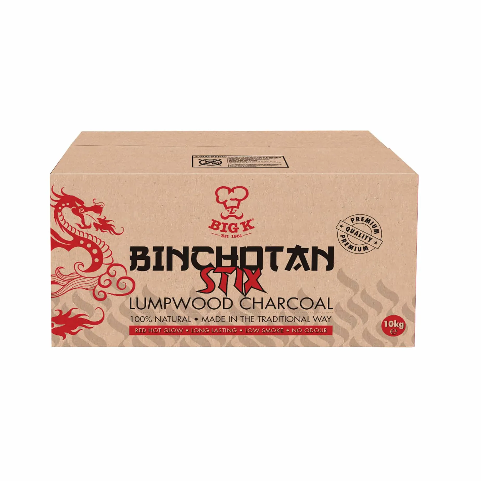Big K Binchotan Stix Charcoal, 10kg