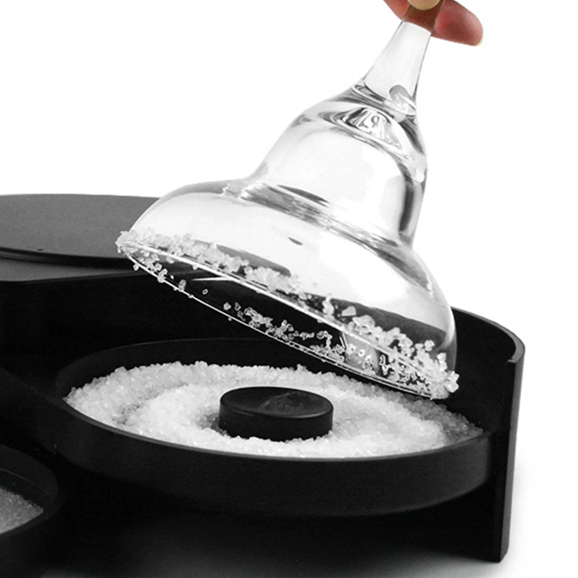 Black 3 Part Glass Rimmer