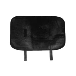 Black Buffalo Leather Knife Roll, 6 Slots