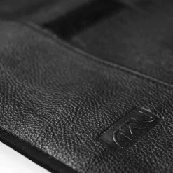 Black Buffalo Leather Knife Roll, 6 Slots