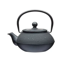 Black Cast Iron Teapot, 600ml