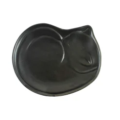 Black Cat Japanese Side Plate, 17.5cm