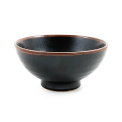Black Stoneware Ramen Bowl, 19.7cm
