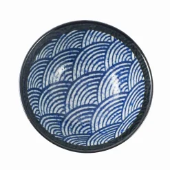 Blue Wave Large Rice Bowl, 15.5cm