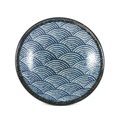 Blue Wave Large Shallow Bowl, 24.3cm
