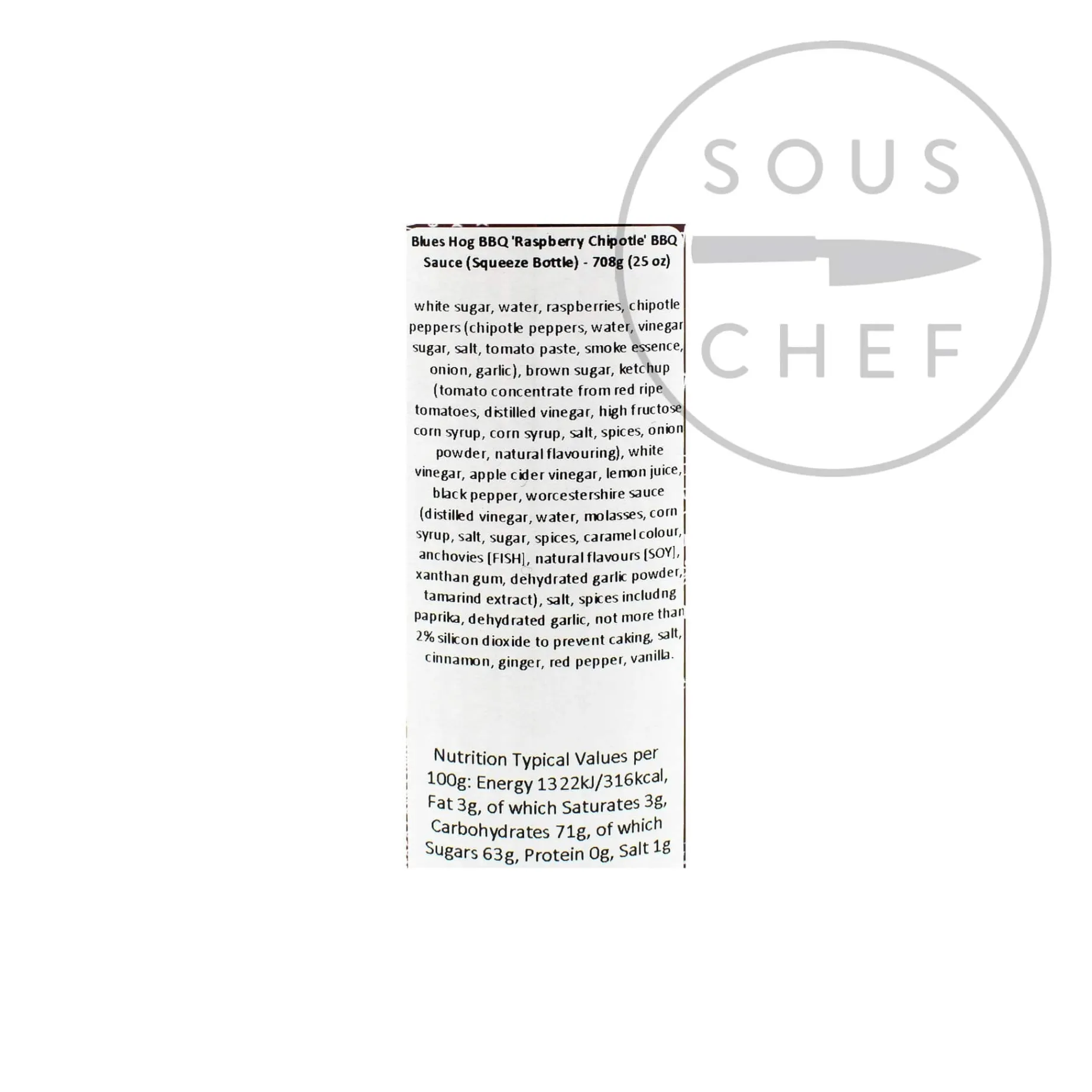 Blues Hog Raspberry Chipotle BBQ Sauce, 708g