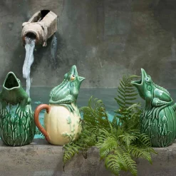 Bordallo Pinheiro Green Frog Pitcher