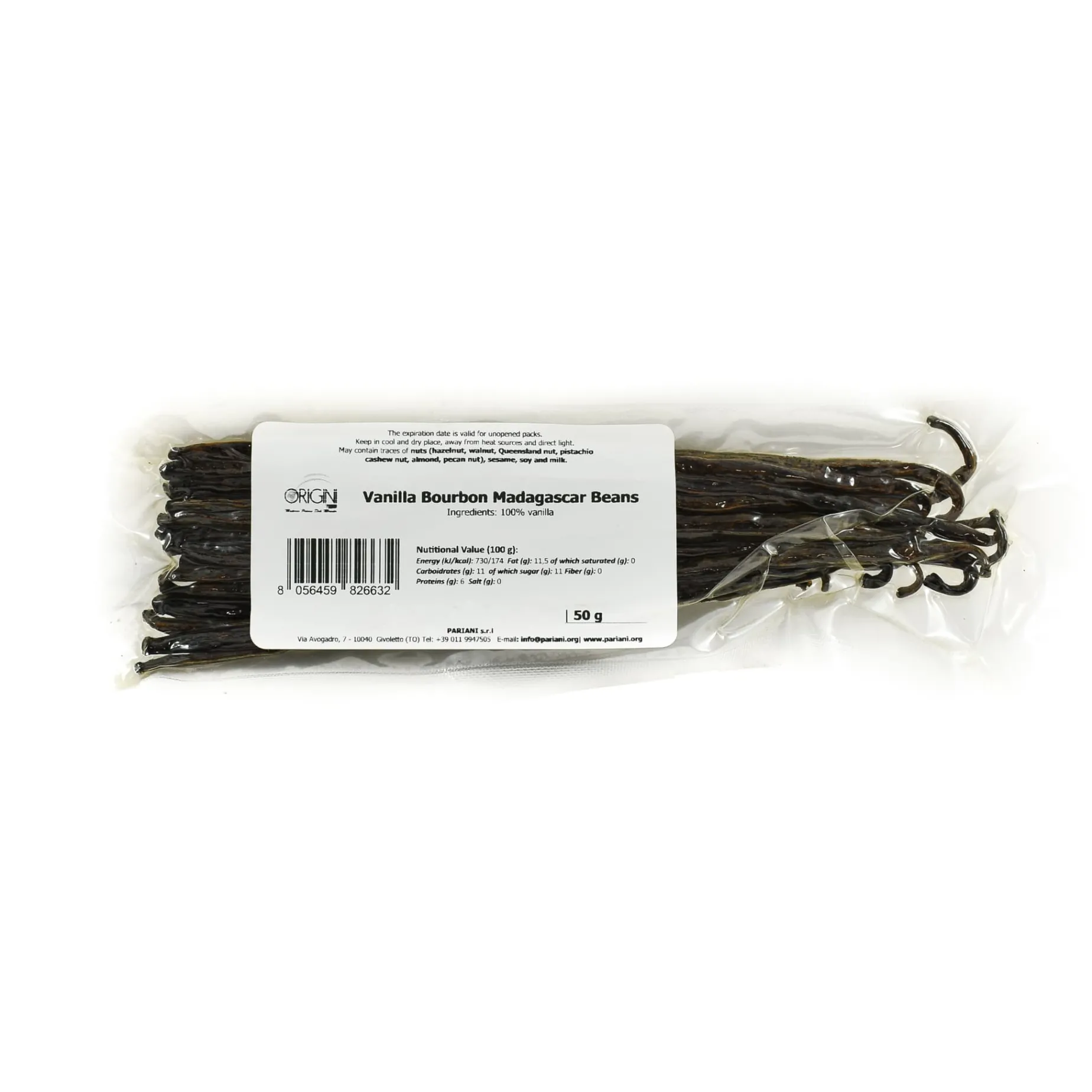 Bourbon Madagascar Vanilla Pods, 50g (approx. 15 pods)