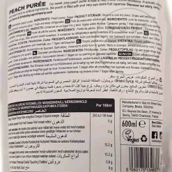 Bristol Syrup Co Peach Puree, 600ml