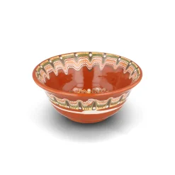 Bulgarian Troyan Brown Soup Bowl, 16cm