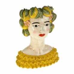 Ceramic Figure with Lemon Headdress Vase