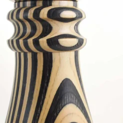 Chiarugi Black & White Stripe Pepper Mill, 28cm