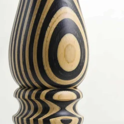 Chiarugi Black & White Stripe Pepper Mill, 28cm