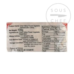 Chinese Lily Flower - Yellow Flower Vegetable, 100g