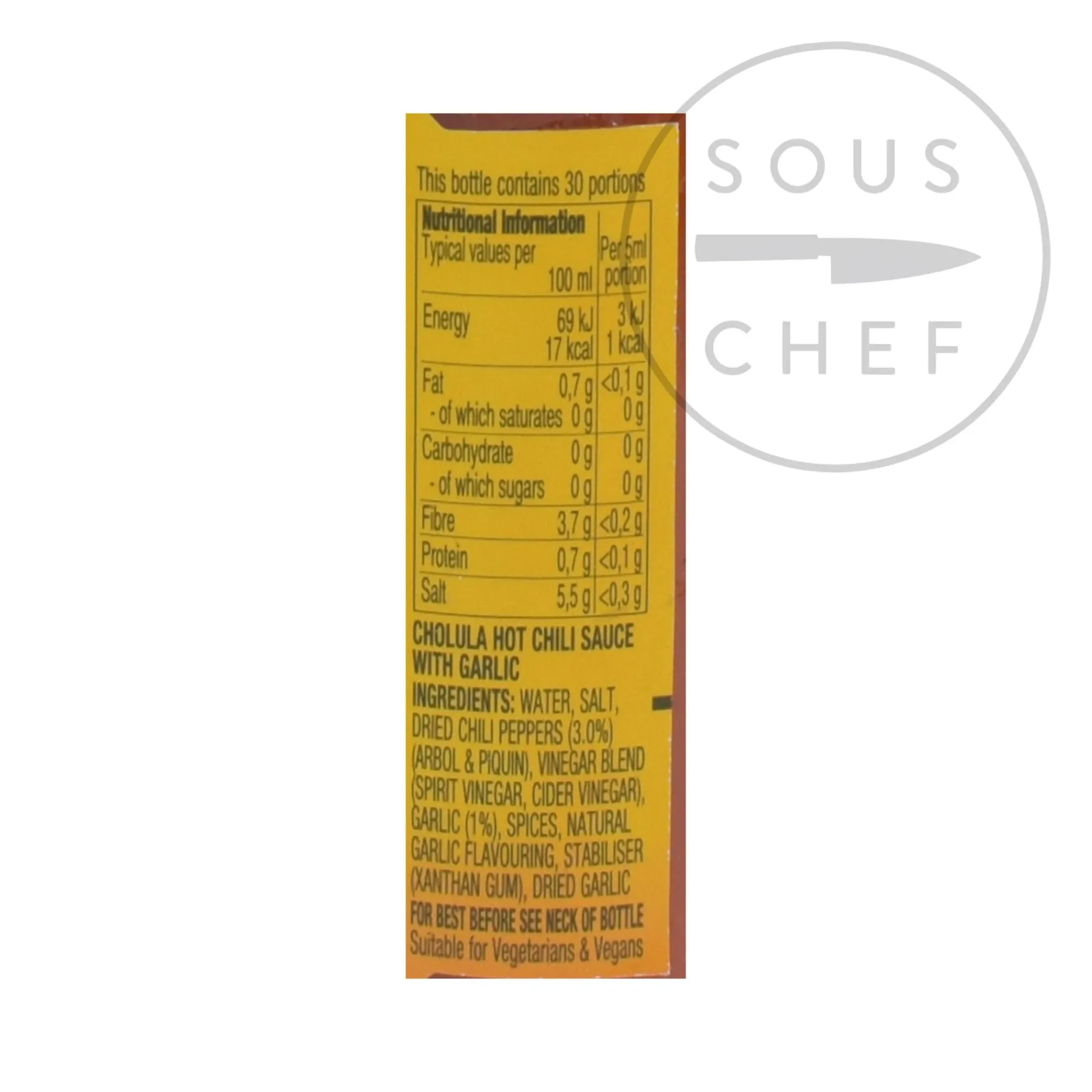 Cholula Garlic Hot Sauce, 150ml