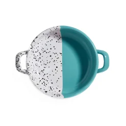 Colour Pop Enamel Frying Pan and Serving Dish, Turquoise, 16cm