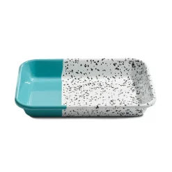 Colour Pop Enamel Roasting and Serving Dish, Turquoise