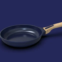 Cookut Lightweight Non-Stick 3 Piece Cookware Set with Detachable Handles, Blue, BPA-Free