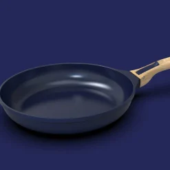 Cookut Lightweight Non-Stick 3 Piece Cookware Set with Detachable Handles, Blue, BPA-Free