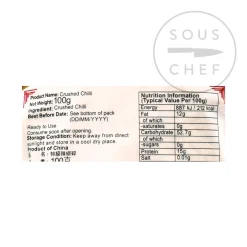 Crushed Chilli Flakes, 100g