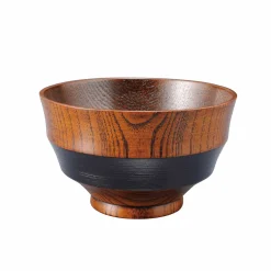 Dantsuki Jujuba Wood Soup Bowl, 12cm