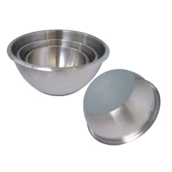 De Buyer Hemisphere Mixing Bowl with Silicone Base, 30cm