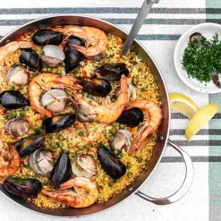 De Buyer Mineral B Paella Pan, 32cm