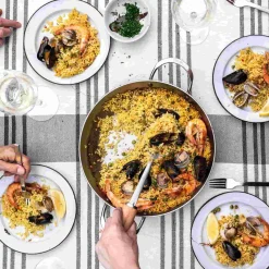 De Buyer Mineral B Paella Pan, 32cm