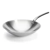 De Buyer Prim' Appety Round Based Stainless Steel Wok, 36cm