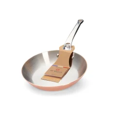 De Buyer Prima Matera Induction Copper Frying Pan with Stainless Steel Handle