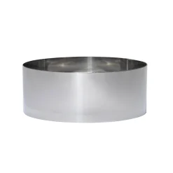 De Buyer Stainless Steel High Pastry Ring, 24cm