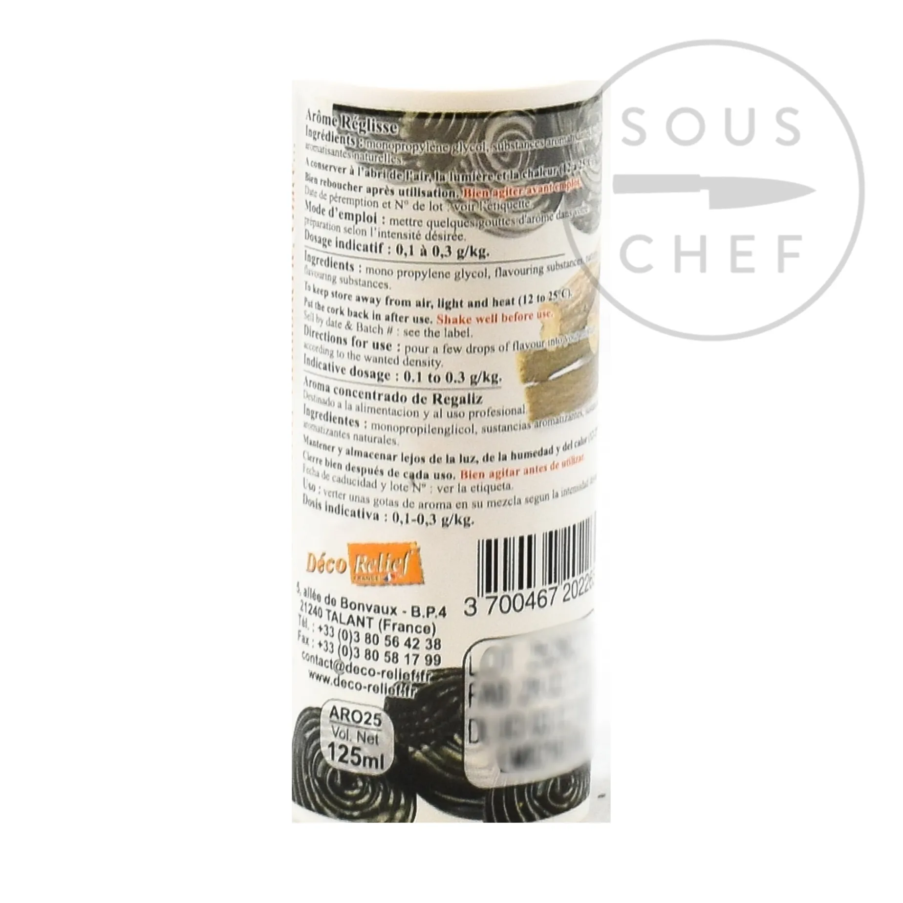 Deco Relief Concentrated Liquorice Flavour, 125ml