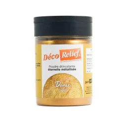 Deco Relief Gold Sparkling Metallic Powder, 40g