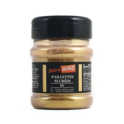 Deco Relief Gold Sugar Glitter, 160g