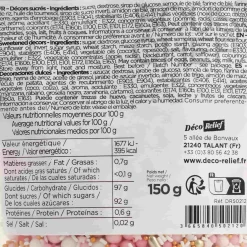 Deco Relief Pink & Gold Decorating Mix, 150g