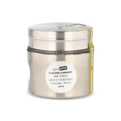 Deco Relief Real Silver Flakes, 100mg