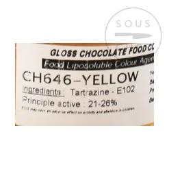 Deco Relief Yellow Gloss Food Colour For Chocolate, 20g