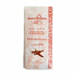 Donna Elvira Chilli Pepper PGI Modican Chocolate Bar, 70g