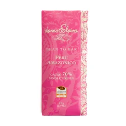 Donna Elvira Single Origin Perù Amazonico 70% Chocolate Bar, 70g