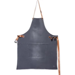Dutchdeluxes Canvas BBQ Apron in Washed Grey