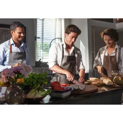 Dutchdeluxes Leather BBQ Apron in Vintage Brown