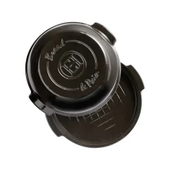 Emile Henry Black Round Bread Baker, 32.5cm