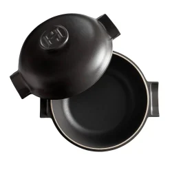 Emile Henry Delight Black Ceramic Induction Braiser, 27cm