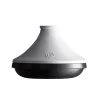 Emile Henry Delight Black & White Ceramic Induction Tagine